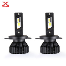 H4 Hi Low Beam Csp Lightings Copper Substrate Anti-EMI 15000lms Temperature Control System LED Headlights